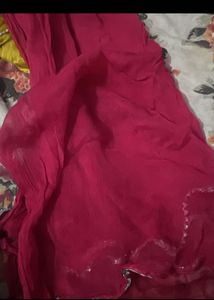 Embellished Magenta Suit