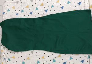 Elegant Green Cowl Neck Dress