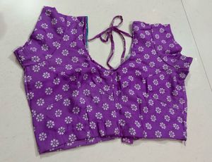 Vibrant Purple Floral Blouse