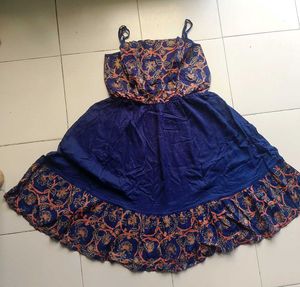 Trending glamorous Navy Blue western dress