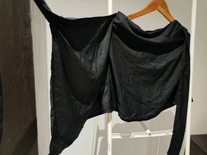 Chic Black Wrap Skirt