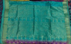 Vibrant Purple Saree with Border