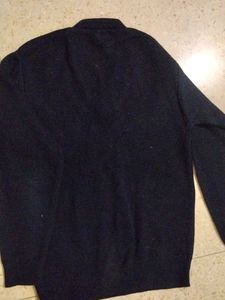 Classic V-Neck Navy Sweater( 2 time used)