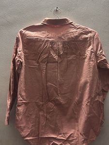 Pink Dandelion Print Button-Up Shirt