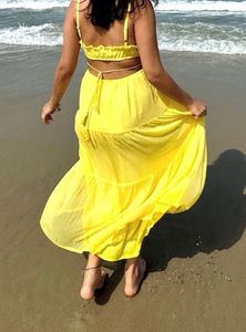 Vibrant Yellow Maxi Dress
