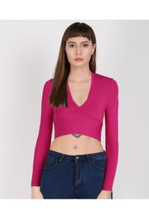 FCUK Ribbed Fitted Top