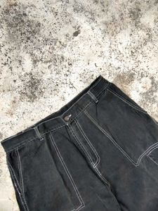 Black Full Baggie Denim Pant