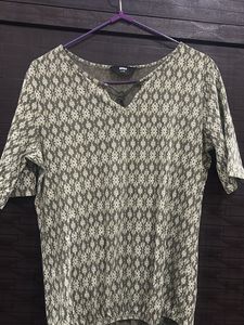 Stylish Printed V-Neck Top