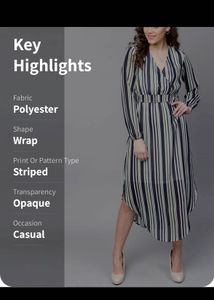 Striped Maxi Dress with Elastic Waist