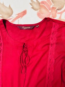 Maroon Embroidered Co-Ords Set