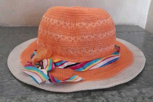 Girls Straw Sun Hat