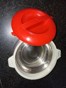 Red & White Insulated Food Casserole