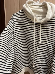 Korean Striped Hoodie Sweatshirt