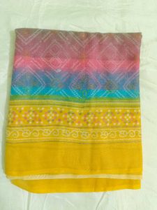 Vibrant Printed Cotton Dupatta 🌸