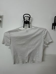 White Cropped T-Shirt