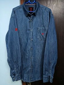 Denim Button-Down Shirt