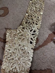 New Broad Gold Cut Work Lace Trim 3mtrs