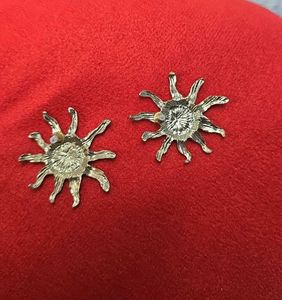 Gold Sun Earrings
