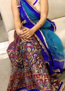 Beautiful Blue &amp; Multicolor Lehenga Choli