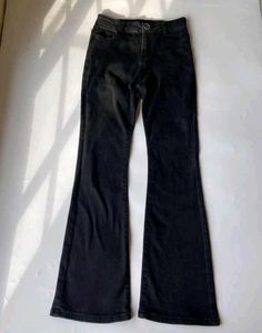 Classic Black Y2K Flare Jeans