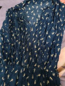 Chic Blue Printed Jumpsuit