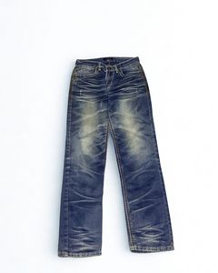 Blue streetwear Y2k straight fit jeans