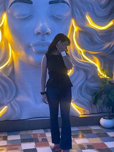 Chic Black Sleeveless Peplum Top