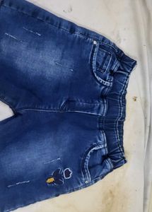 Blue Denim Shorts( one time wearing )
