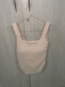 Square Neck Tank Top - Cream