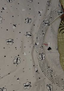 Butterfly Print Kurta with sequence