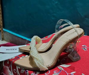 Elegant Pearl Embellished Heels