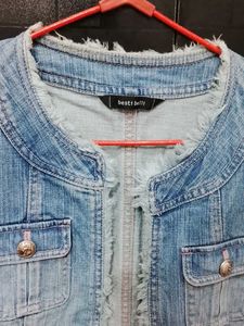 Stylish Light Wash Denim Jacket