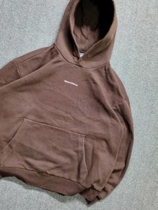 H&amp;M Unisex Brown Oversized Hoodie