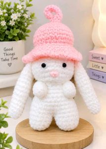 Cutie Handmade Crochet Bunny Charm