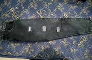 Stylish Ripped Black Jeans