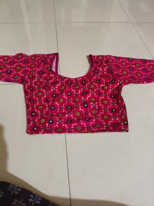 Vibrant Pink Embroidered Blouse