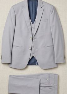Men's Grey Formal three piece Suit