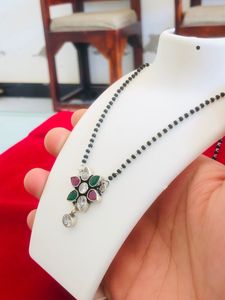 92.5 Original Silver Mangalsutra (wt:-8.500g)