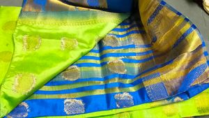 Vibrant Blue Silk Blouse