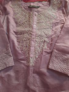 Elegant Pink Kurta Set with Dupatta