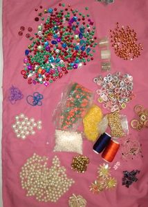 Many Items For Decoration, Crafts, Work.And Other