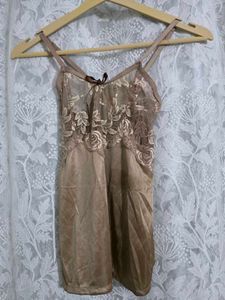 Elegant Silk nighty with Ribbon Detail