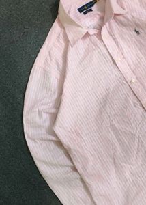 Authentic Ralph Lauren Pink Striped Button-Down Sh