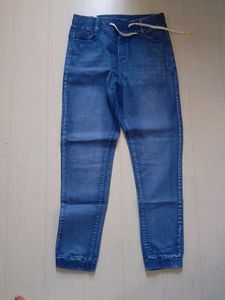 Blue Denim Jogger Jeans