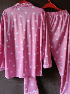 Heart Print Pajama Set
