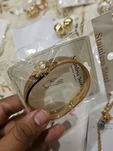 Elegant Stainless Steel Bangle Bracelet