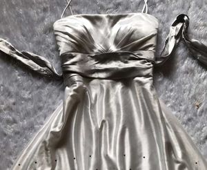 Silver Mini Party Dress