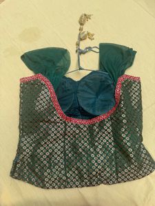 Designer Embroidered Halter Neck Blouse