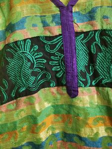 Sleevless Green Kurti
