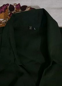 Dark Green Button-Up Shirt